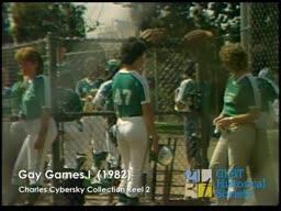 Gay Games I 1982 women's softball/track and field ceremonies/interviews