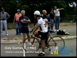 Gay Games II 1986 Dawn Blush amateur cycling footage