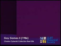 Gay Games II 1986 Karl Anderson 6/6/86 (animated logos)
