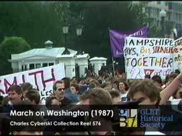 March on Washington 1987 tripod #6