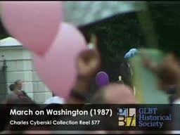 March on Washington 1987 tripod #3