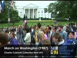 March on Washington 1987 tripod #8
