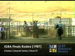 International Gay Rodeo Association Finals Rodeo 1987 Saturday preview switcher #3/Sunday preview switcher #1