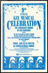 9th Annual Gay Musical Celebration poster