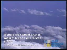 Richard Alan Wright's Ashes/Mass at Tebbe's with Fr. Stan