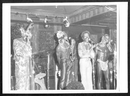 Sylvester performing with backup singers, circa 1970-1980