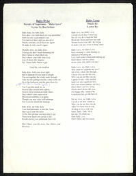 Baby Dyke lyrics, circa 1999