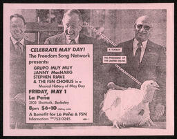 Freedom Song Network May Day flyer, circa 1992