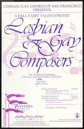 Lesbian and Gay Composers poster