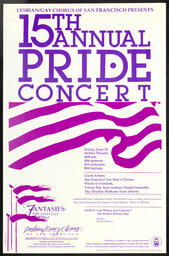 The 15th Annual Pride Concert poster
