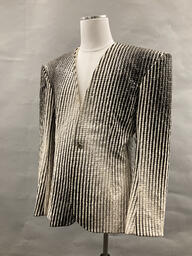 Black and white sequined Pat Campano Jacket (side)
