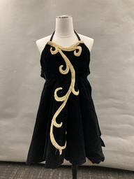 Black velvet dress worn by Finocchio's performers. This item is undated. 
