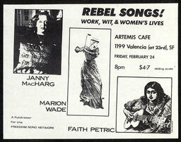 Rebel Songs! Work, Wit, and Women's Lives flyer