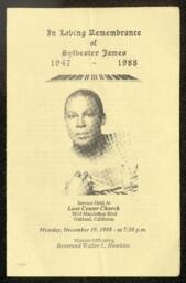 Sylvester James memorial program