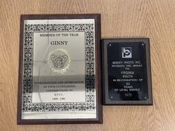 Awards given to Ginny Knuth, a cisgender member of Educational Transvestite Channel (later called TransGender San Francisco). Knuth's husband identified as a crossdresser and was also a member of the group.