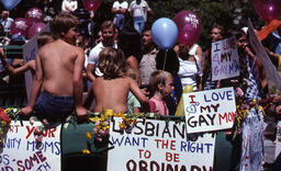 Children and others at 1978 San Francisco Pride.
