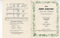 Hobby Directory, December 1951