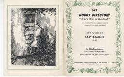 Hobby Directory, September 1951