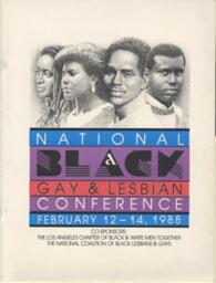 First "National Black Gay & Lesbian Conference" program