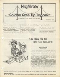Golden Gate Tip Toppers newsletter
