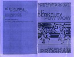 21st Annual UC Berkeley Powwow Program