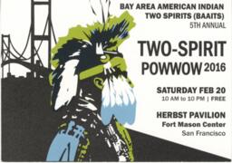 5th Annual Two-Spirit Powwow Postcard